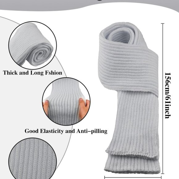 Winter Beanie Hat Scarf Gloves Set for Women, Fleece Knit Pompom Beanie Neck War - Picture 3 of 7